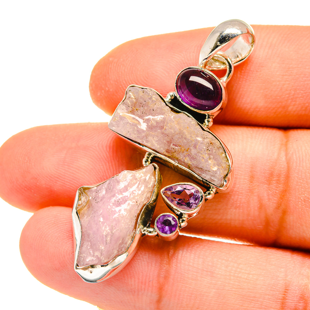 Kunzite Pendants handcrafted by Anasilvercos - PD4980