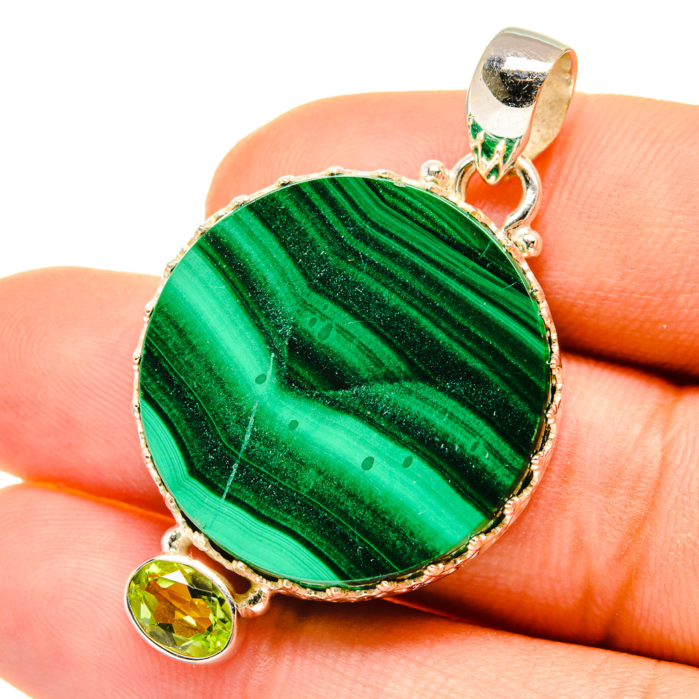 Malachite Pendants handcrafted by Anasilvercos - PD4998
