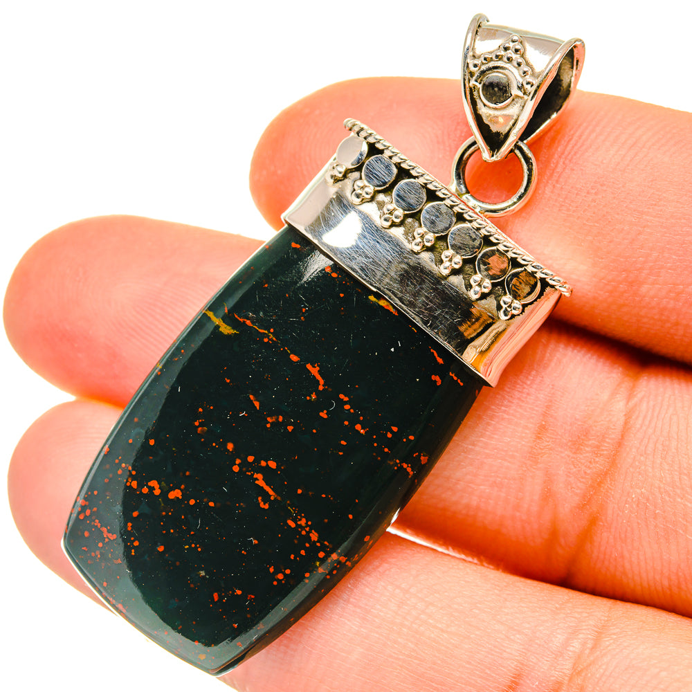Bloodstone Pendants handcrafted by Anasilvercos - PD5006