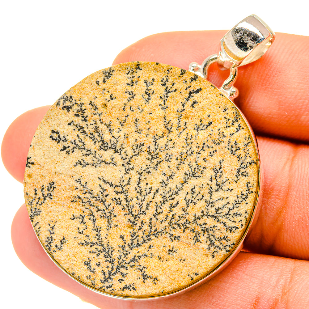 Germany Psilomelane Dendrite Pendants handcrafted by Anasilvercos - PD5022