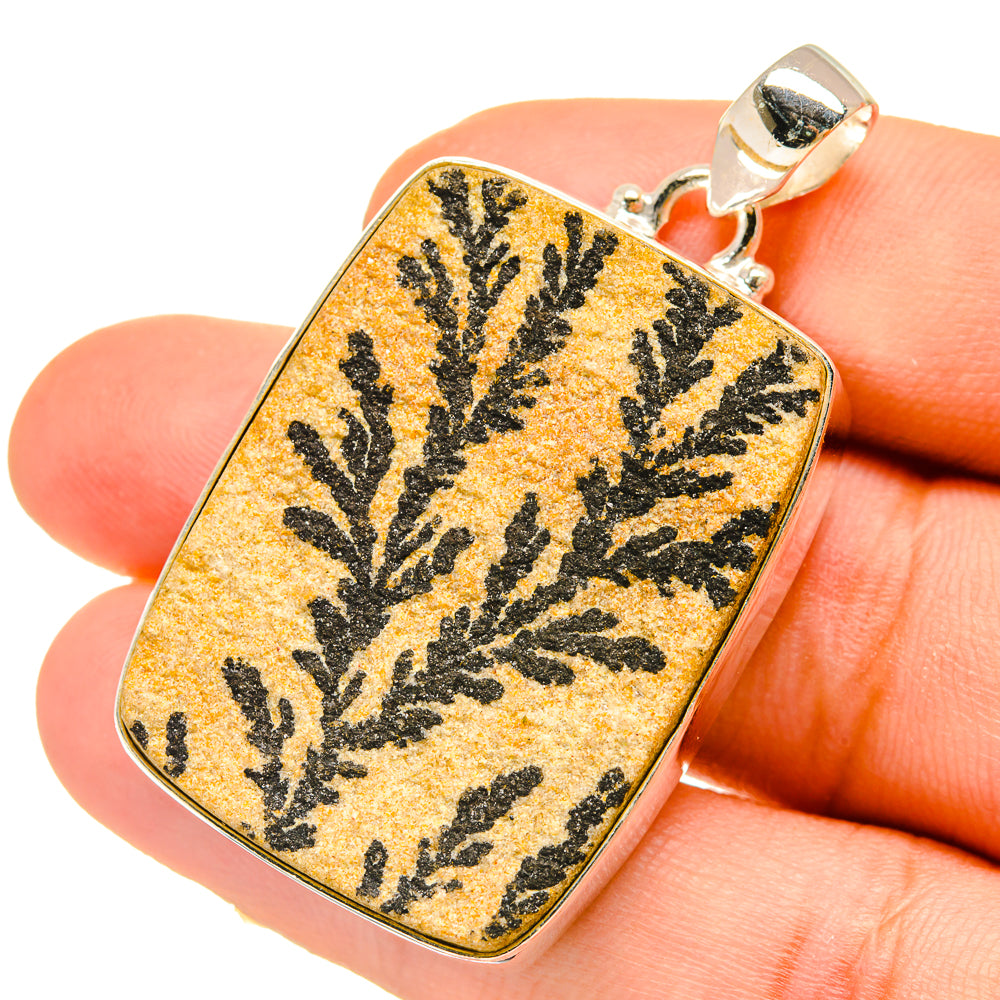 Germany Psilomelane Dendrite Pendants handcrafted by Anasilvercos - PD5025