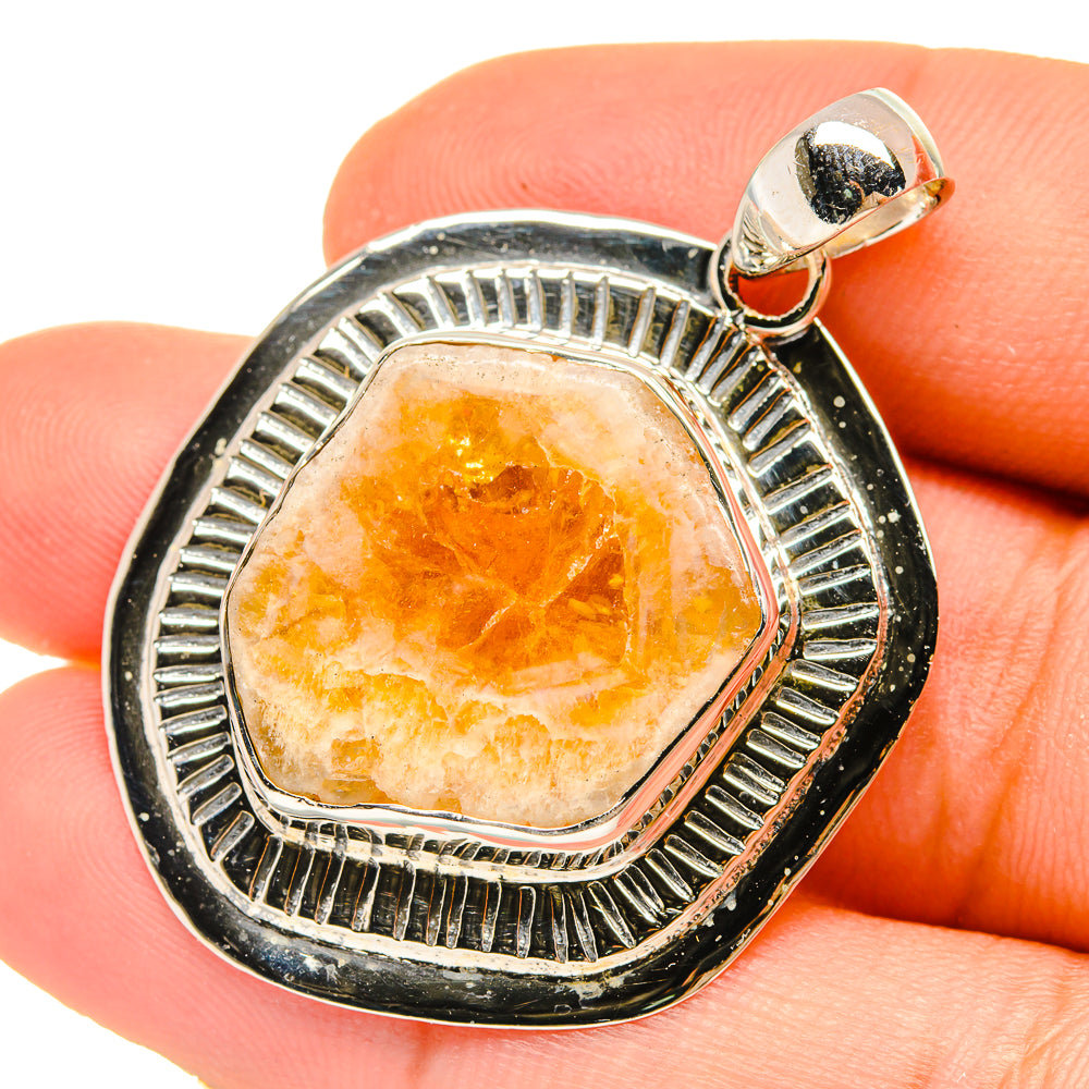 Citrine Pendants handcrafted by Anasilvercos - PD5027