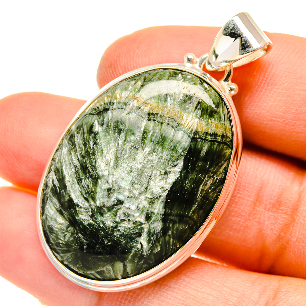 Seraphinite Pendants handcrafted by Anasilvercos - PD5034