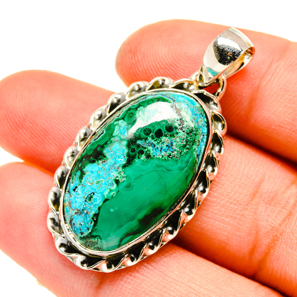 Chrysocolla Pendants handcrafted by Anasilvercos - PD5035