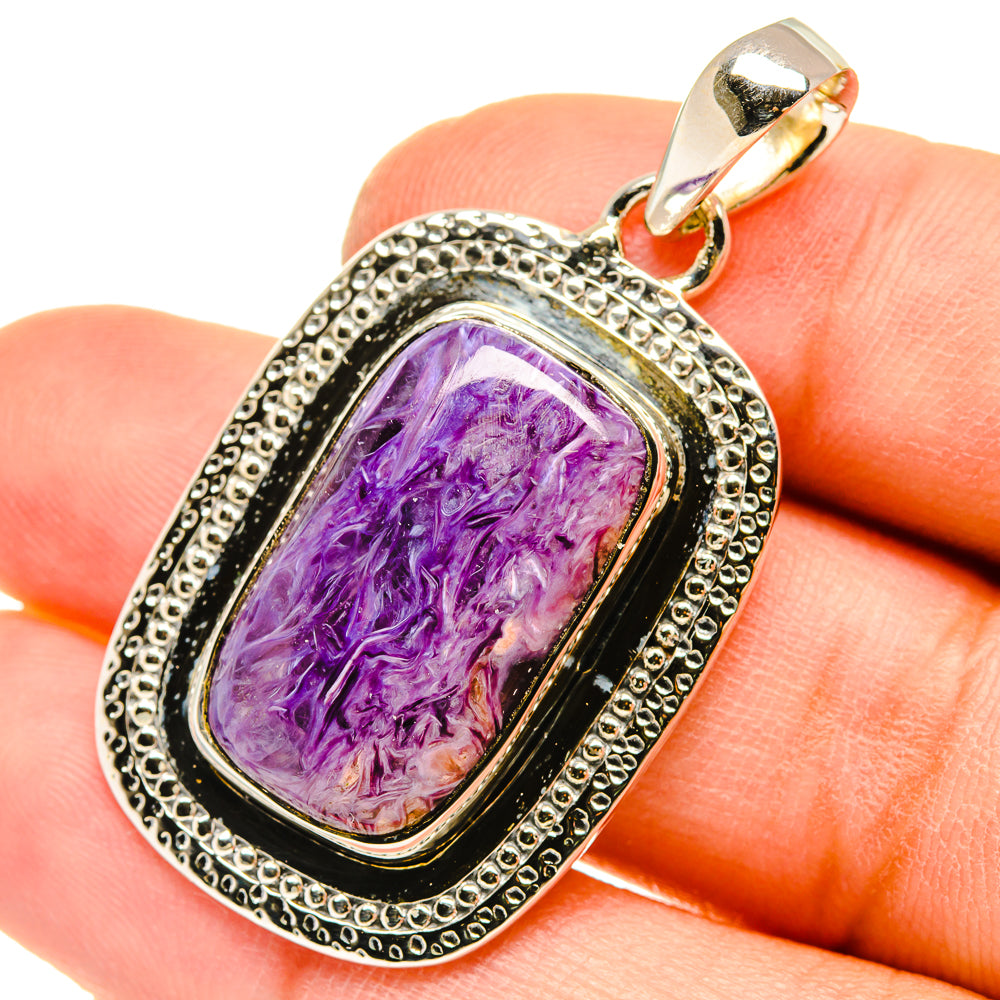 Charoite Pendants handcrafted by Anasilvercos - PD5036
