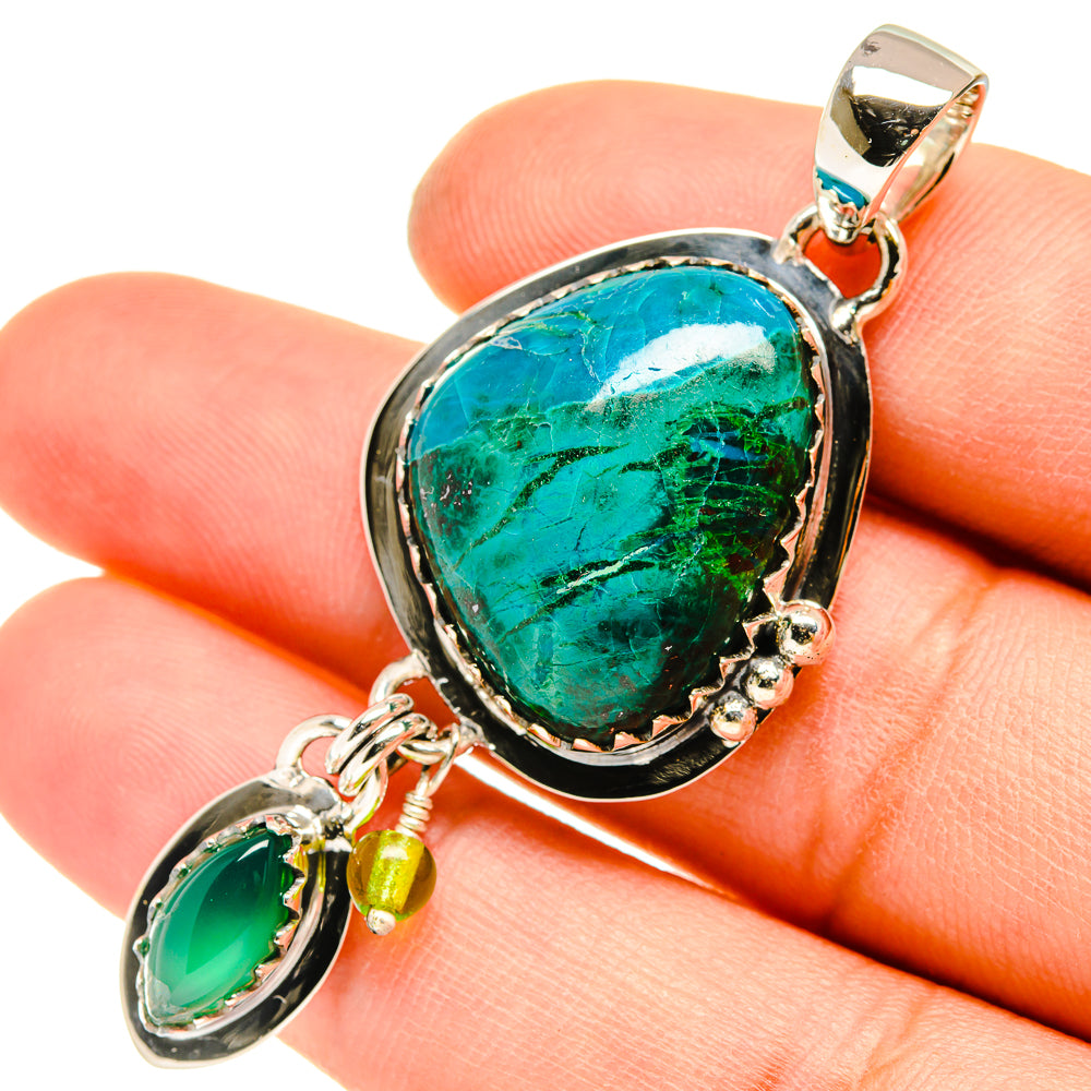 Chrysocolla Pendants handcrafted by Anasilvercos - PD5047