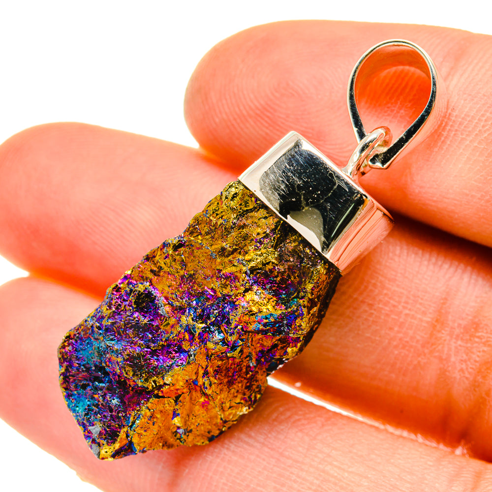 Titanium Druzy Pendants handcrafted by Anasilvercos - PD5054
