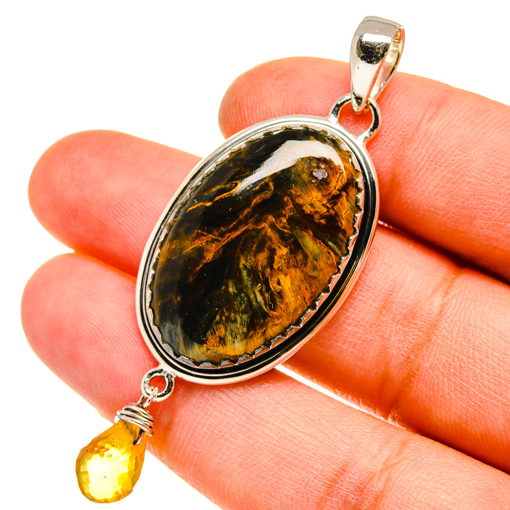 Pietersite Pendants handcrafted by Anasilvercos - PD5057