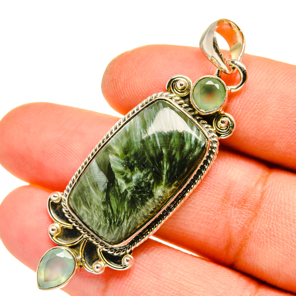 Seraphinite Pendants handcrafted by Anasilvercos - PD5077