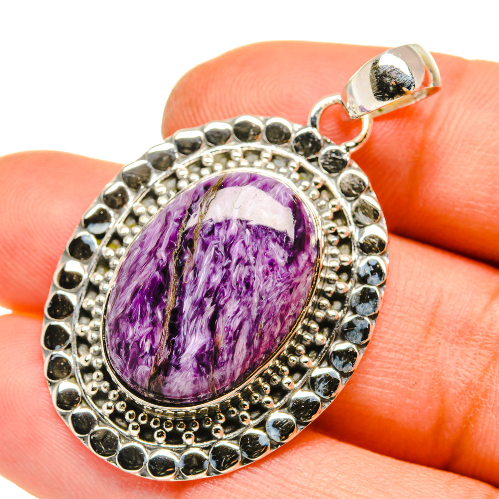 Charoite Pendants handcrafted by Anasilvercos - PD5079