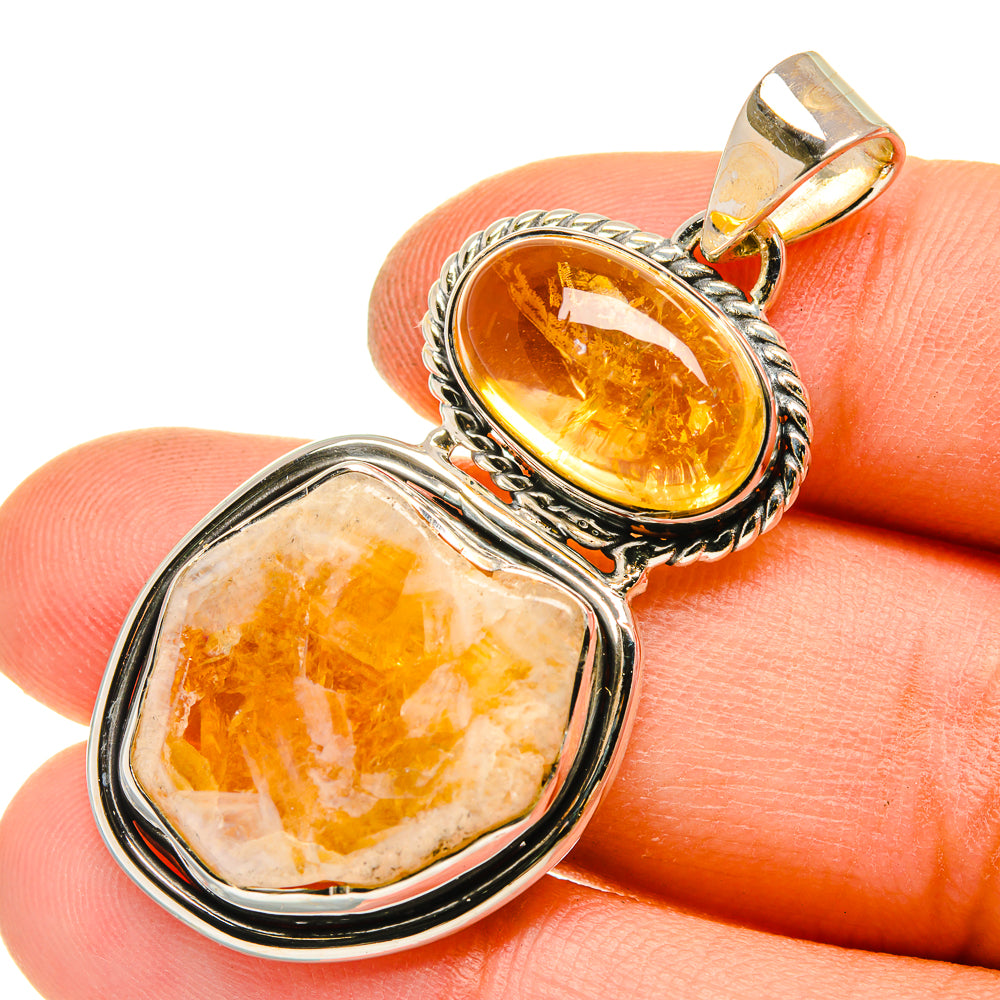 Citrine Pendants handcrafted by Anasilvercos - PD5094