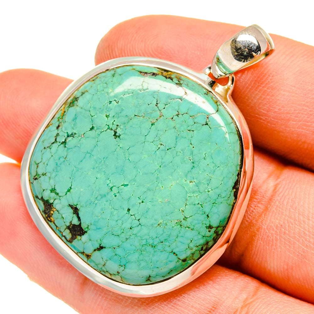 Tibetan Turquoise Pendants handcrafted by Anasilvercos - PD5097