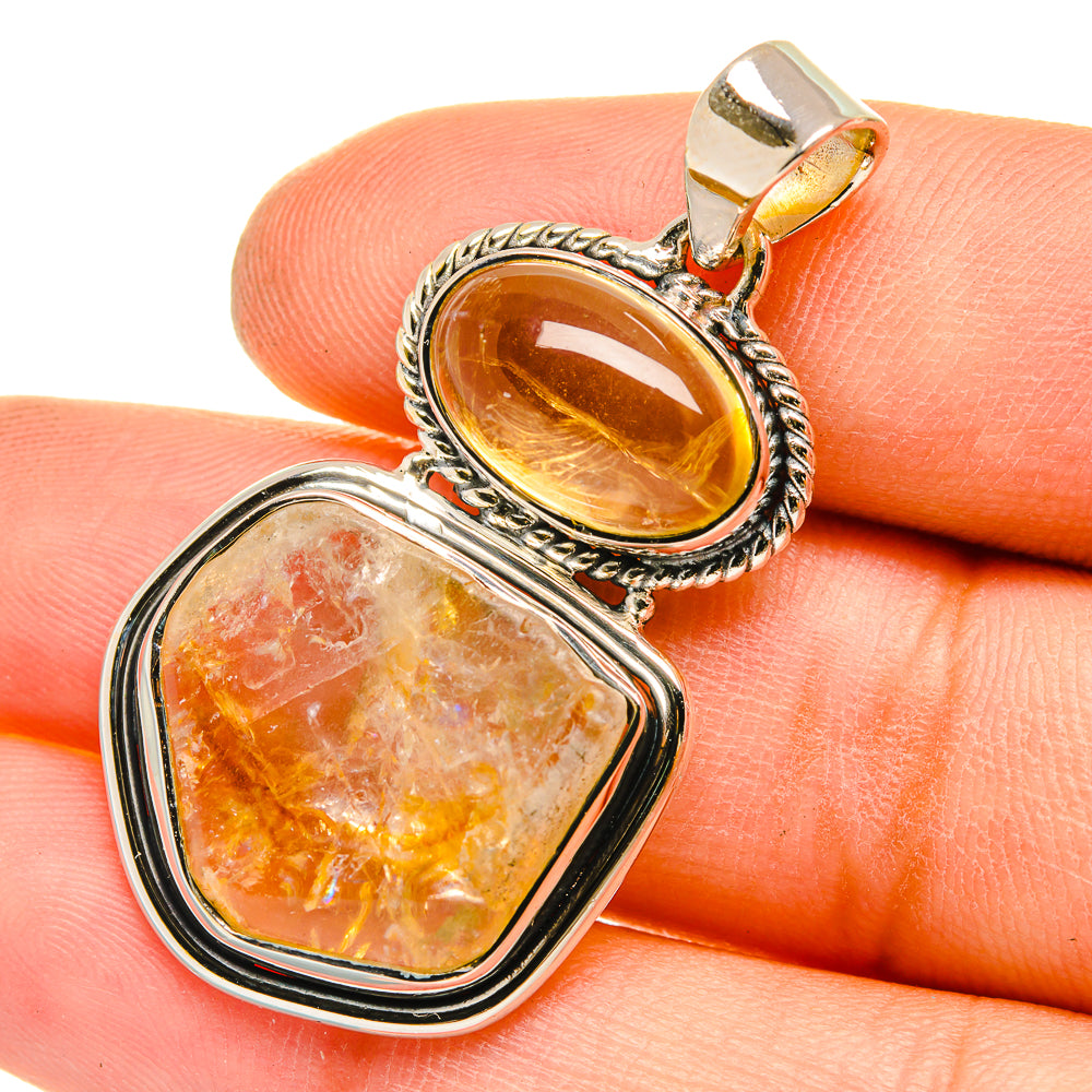 Citrine Pendants handcrafted by Anasilvercos - PD5106