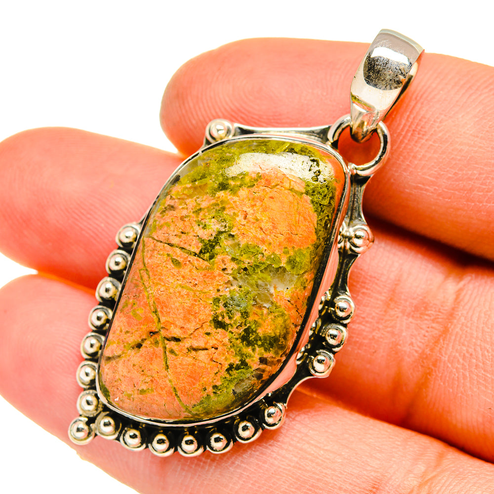 Unakite Pendants handcrafted by Anasilvercos - PD5109