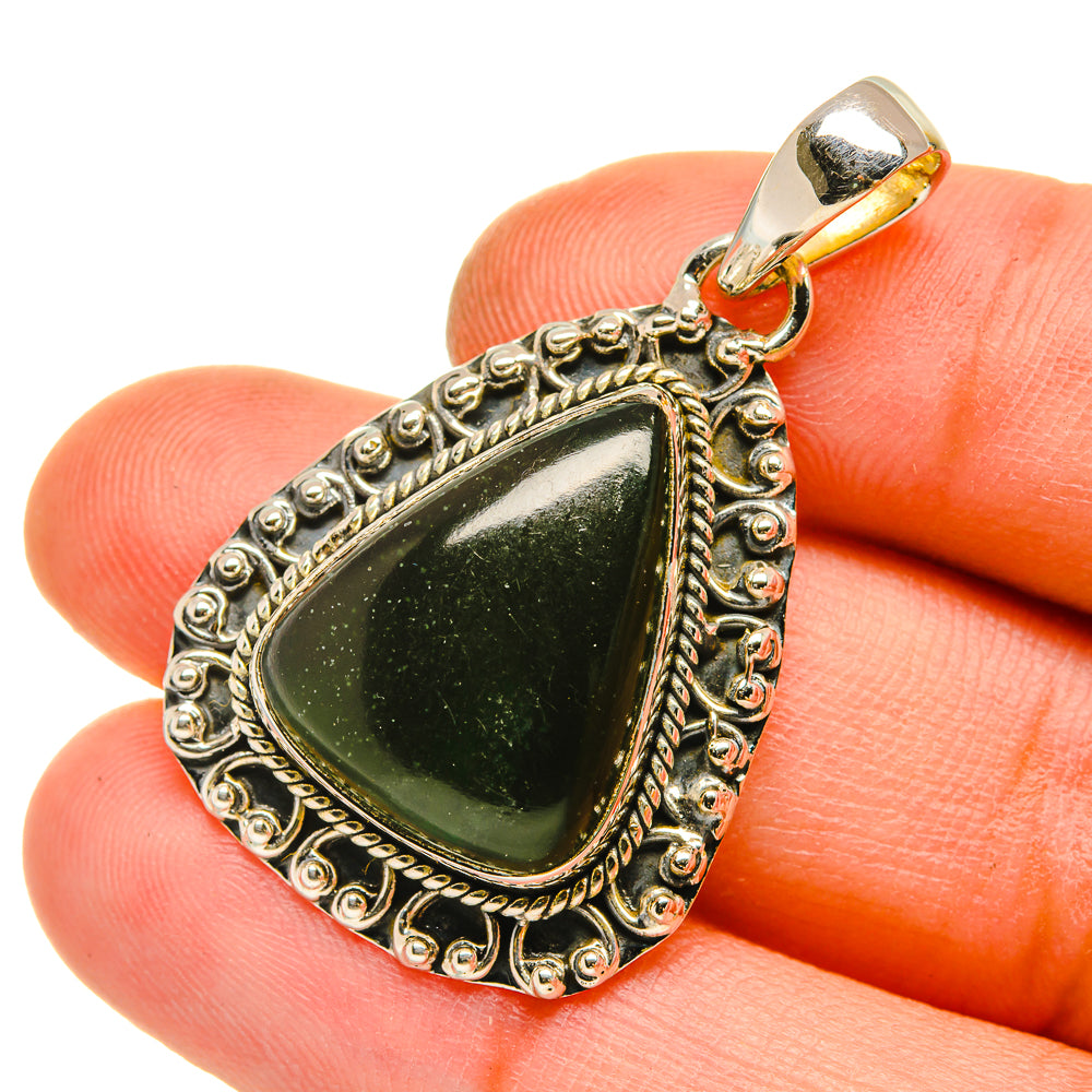Nephrite Jade Pendants handcrafted by Anasilvercos - PD5110