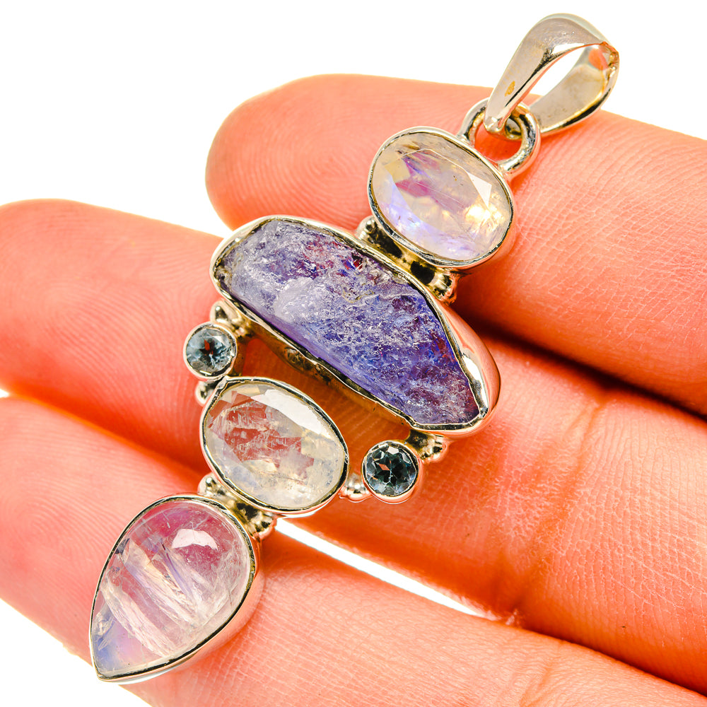 Tanzanite Pendants handcrafted by Anasilvercos - PD5113