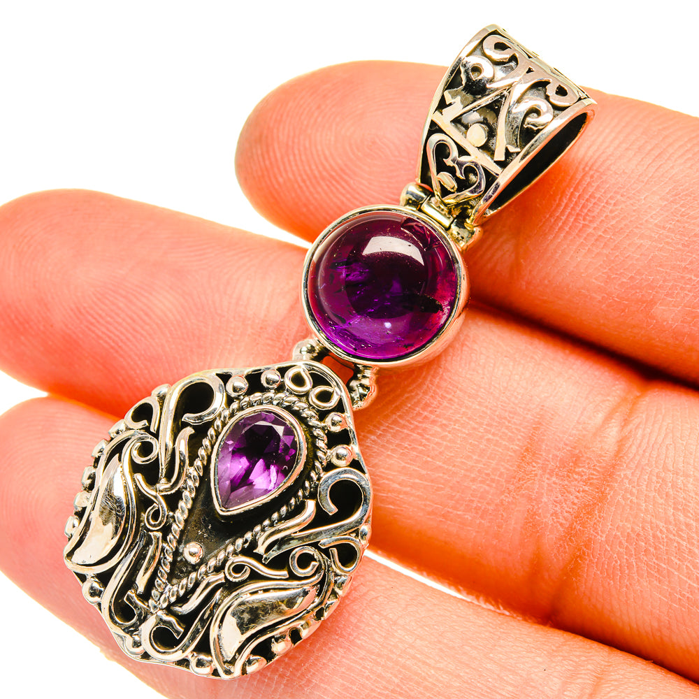 Amethyst Pendants handcrafted by Anasilvercos - PD5117