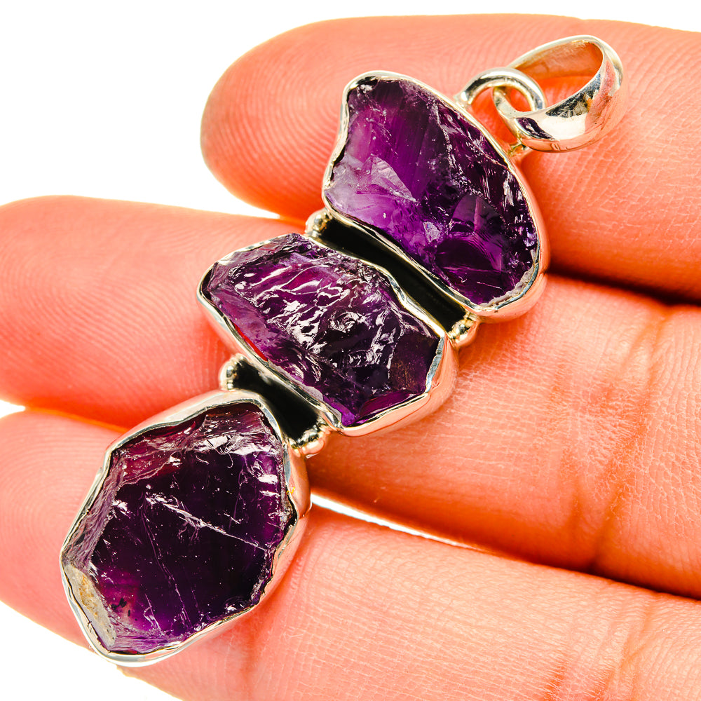 Amethyst Pendants handcrafted by Anasilvercos - PD5120