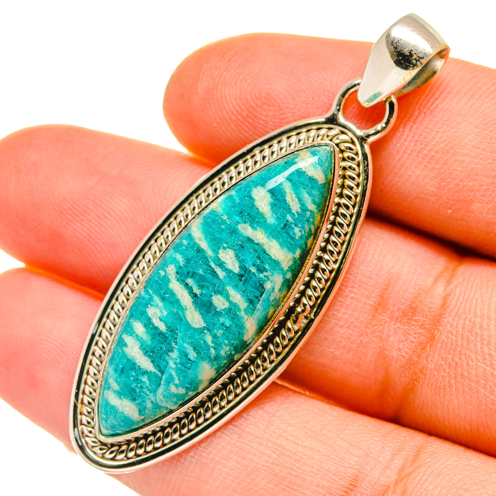 Amazonite Pendants handcrafted by Anasilvercos - PD5132