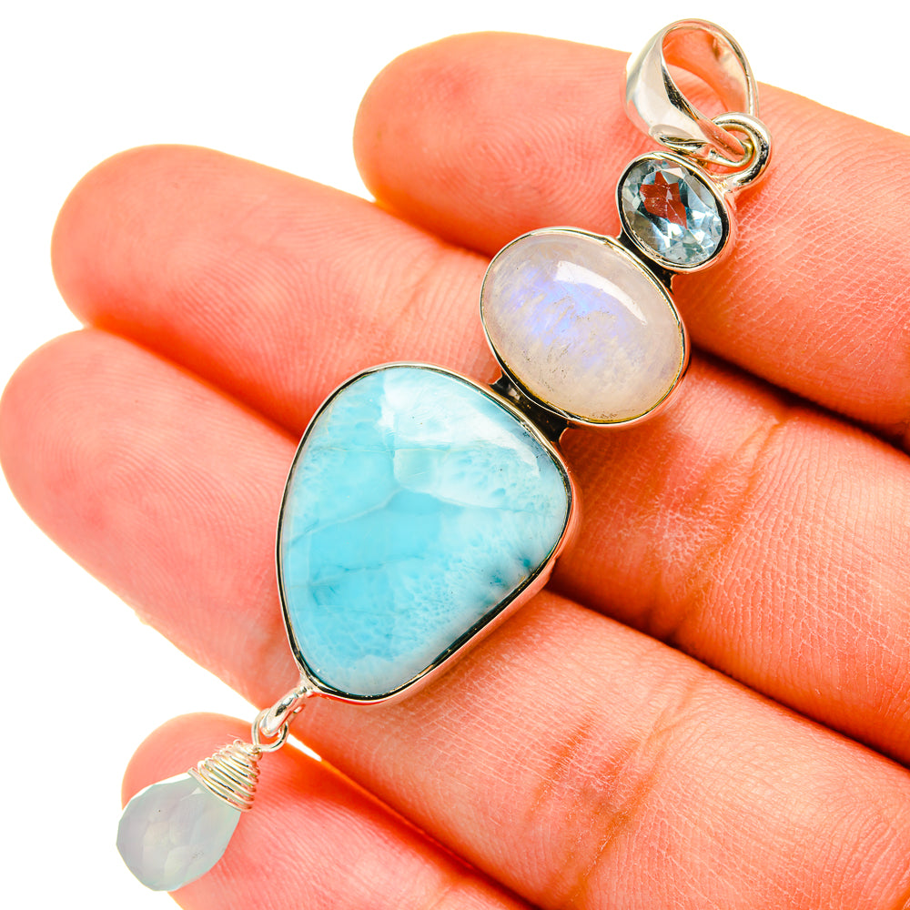 Larimar Pendants handcrafted by Anasilvercos - PD5151