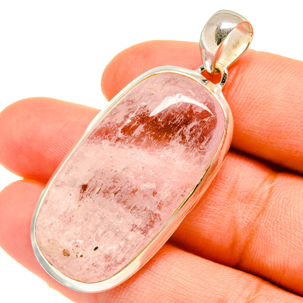 Rose Quartz Pendants handcrafted by Anasilvercos - PD5158