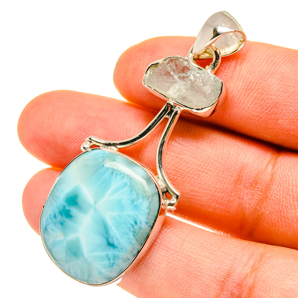 Larimar Pendants handcrafted by Anasilvercos - PD5165