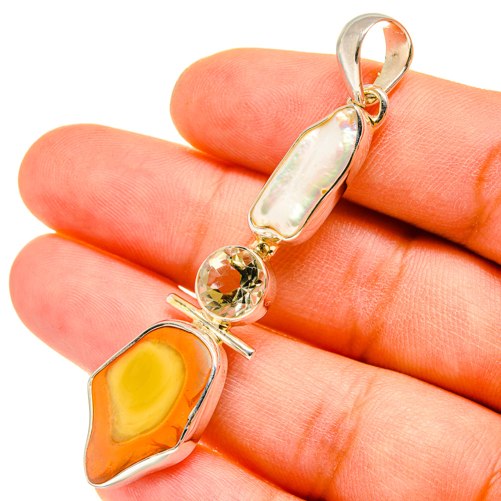 Willow Creek Jasper Pendants handcrafted by Anasilvercos - PD5169