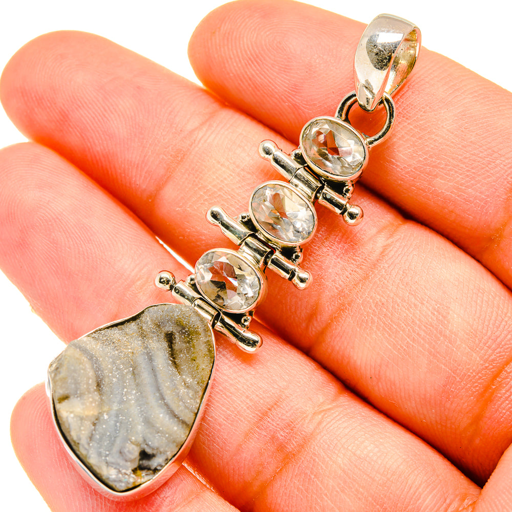 Desert Druzy Pendants handcrafted by Anasilvercos - PD5170