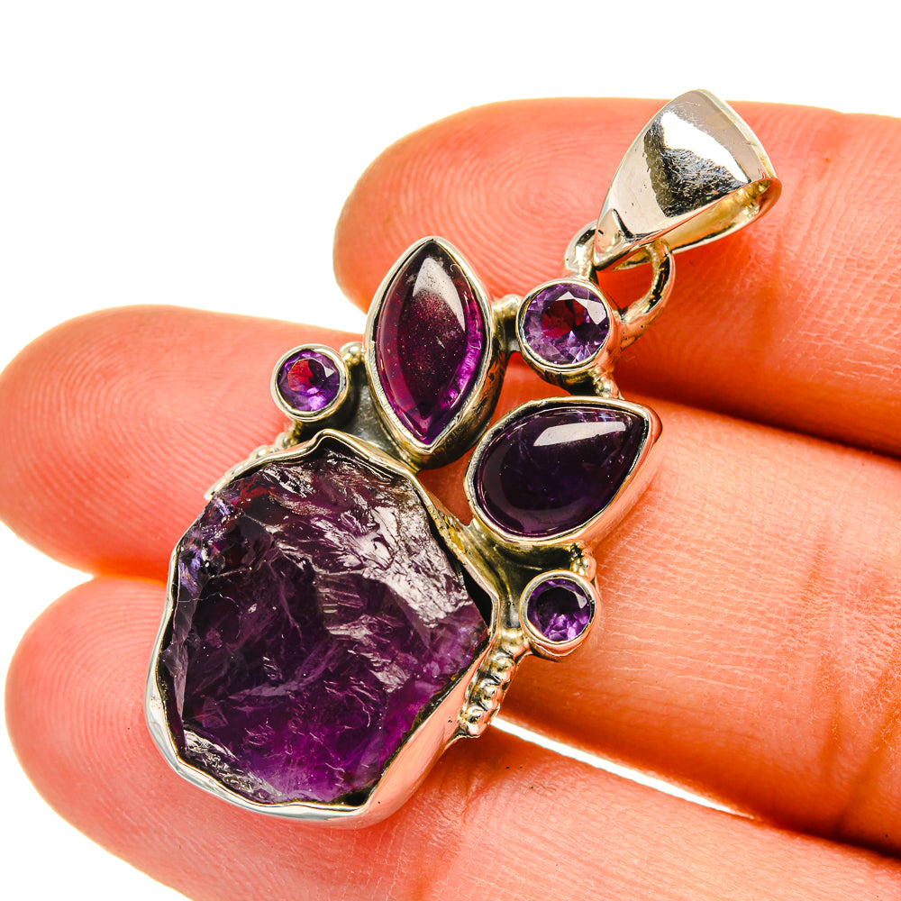 Amethyst Pendants handcrafted by Anasilvercos - PD5172