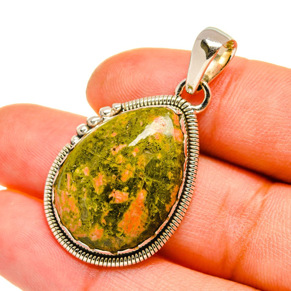 Unakite Pendants handcrafted by Anasilvercos - PD5184