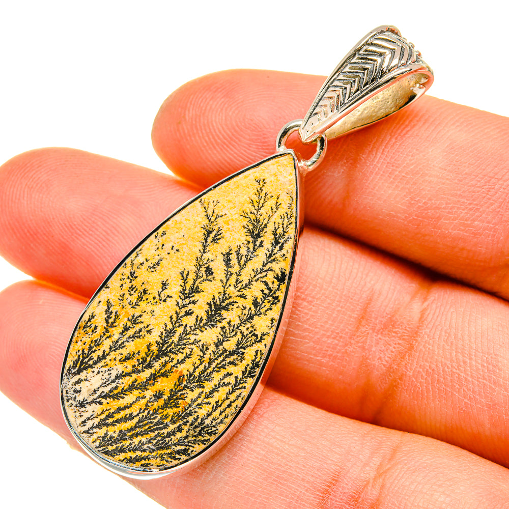 Germany Psilomelane Dendrite Pendants handcrafted by Anasilvercos - PD5185