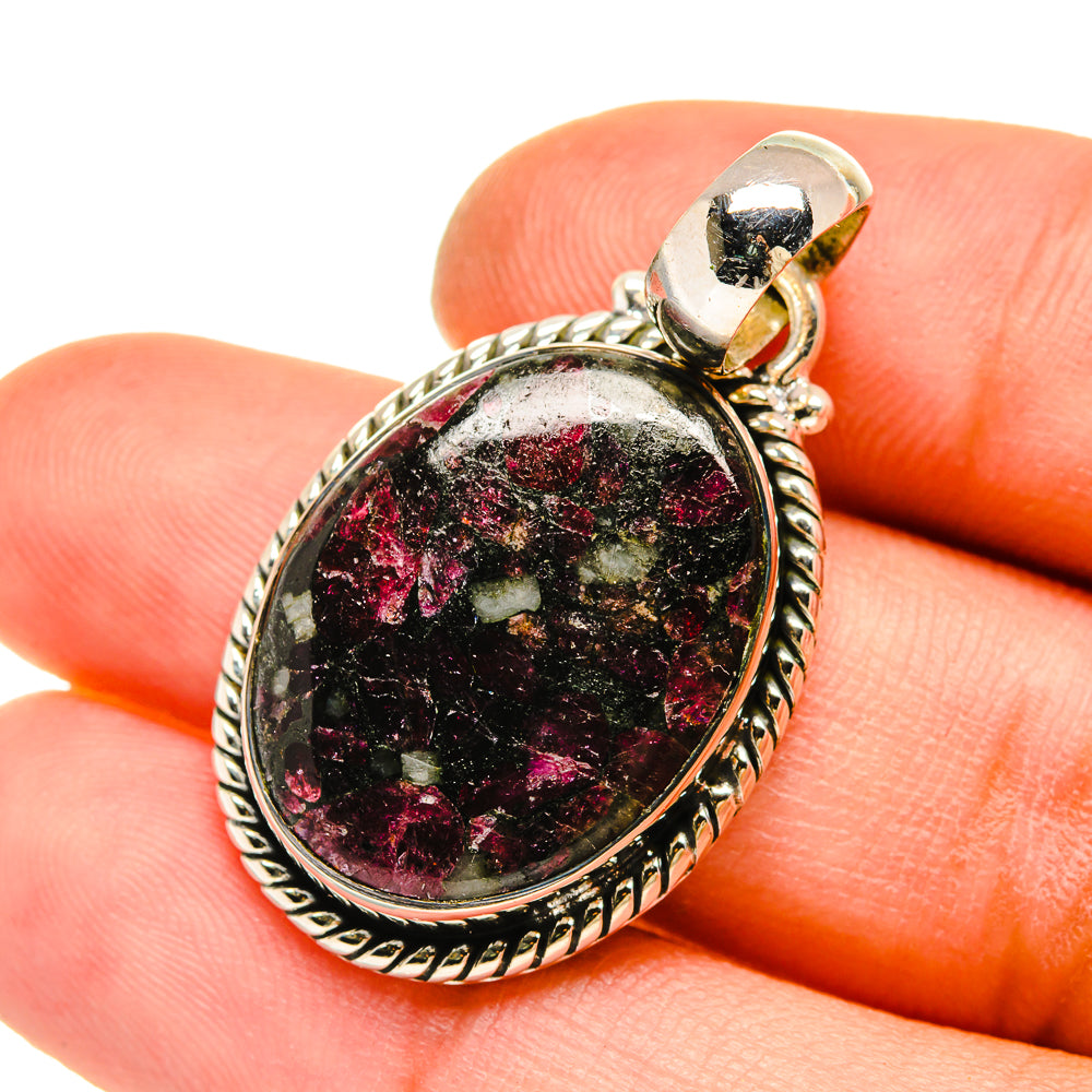 Russian Eudialyte Pendants handcrafted by Anasilvercos - PD5196