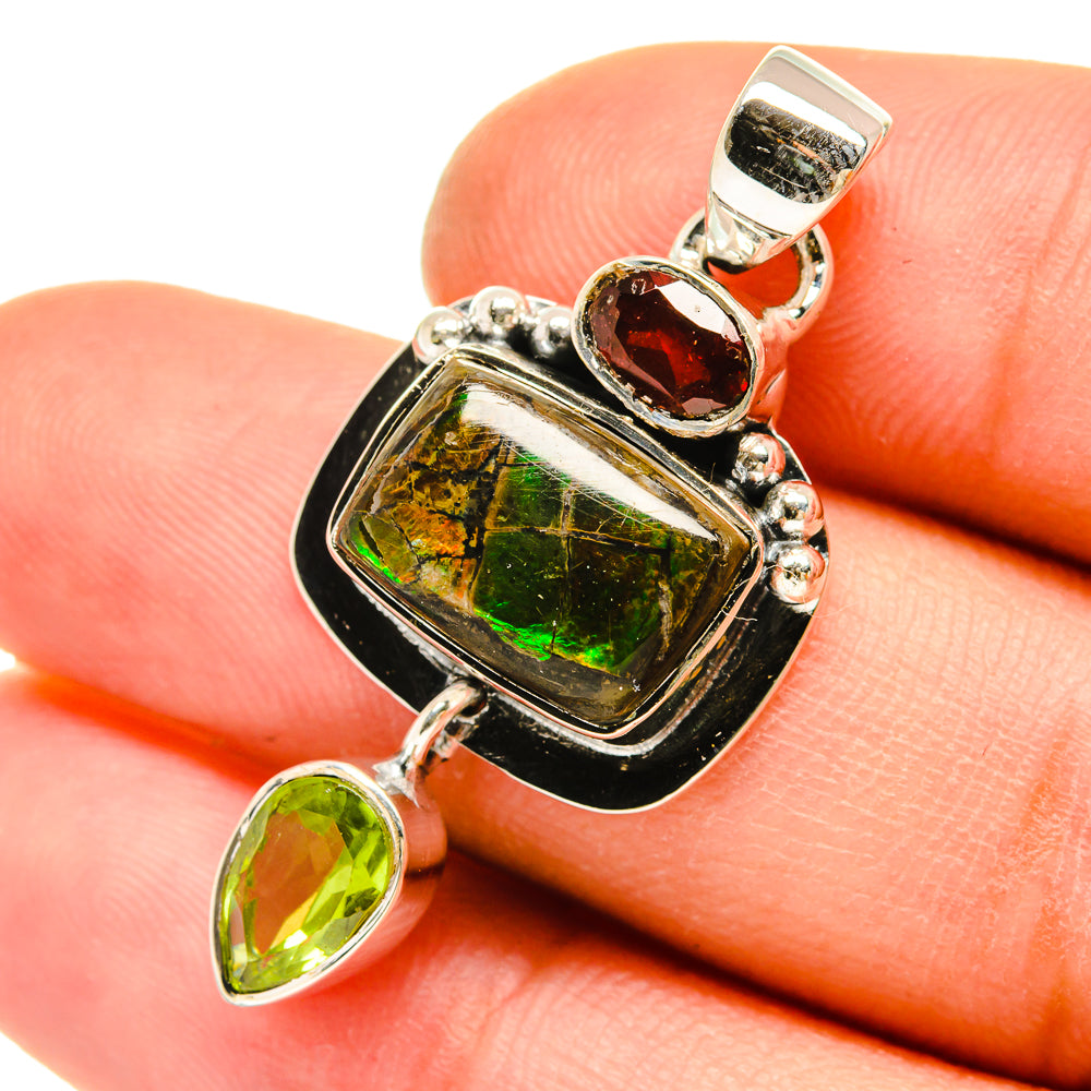 Ammolite Pendants handcrafted by Anasilvercos - PD5201