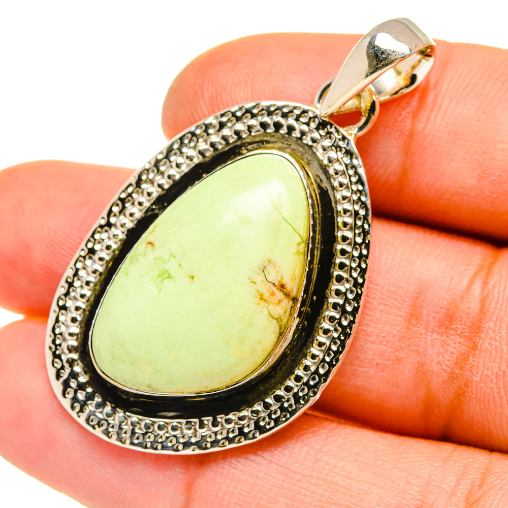Lemon Chrysoprase Pendants handcrafted by Anasilvercos - PD5232