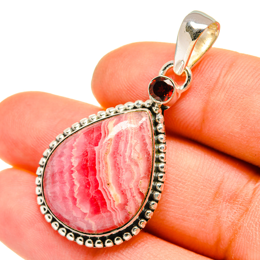 Rhodochrosite Pendants handcrafted by Anasilvercos - PD5244
