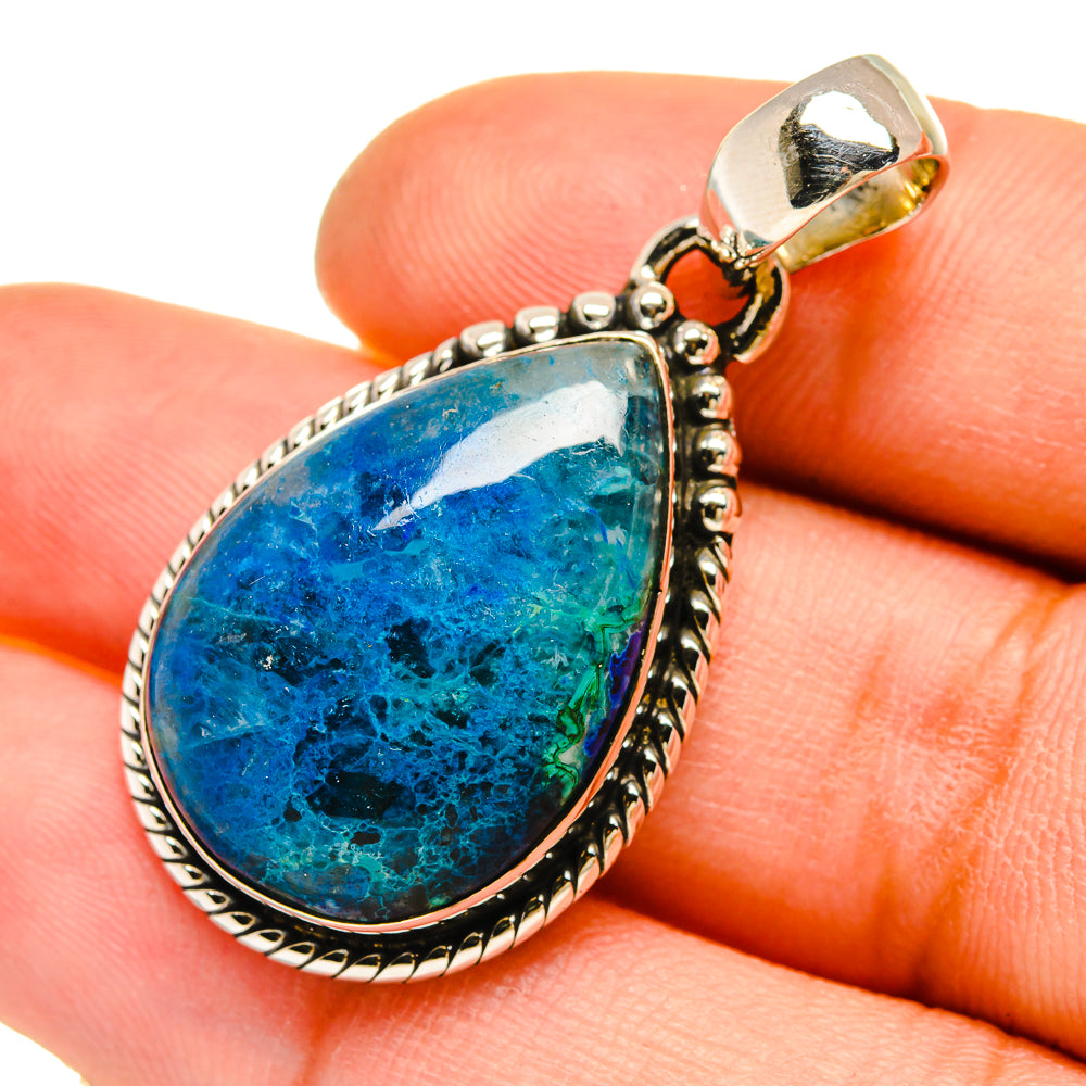 Chrysocolla Pendants handcrafted by Anasilvercos - PD5246