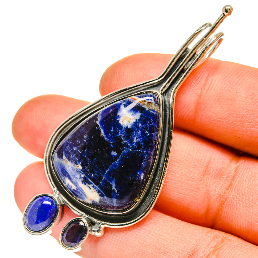 Sodalite Pendants handcrafted by Anasilvercos - PD5249