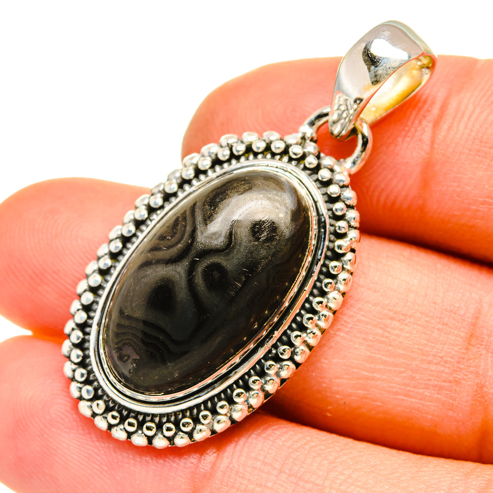 Psilomelane Pendants handcrafted by Anasilvercos - PD5270