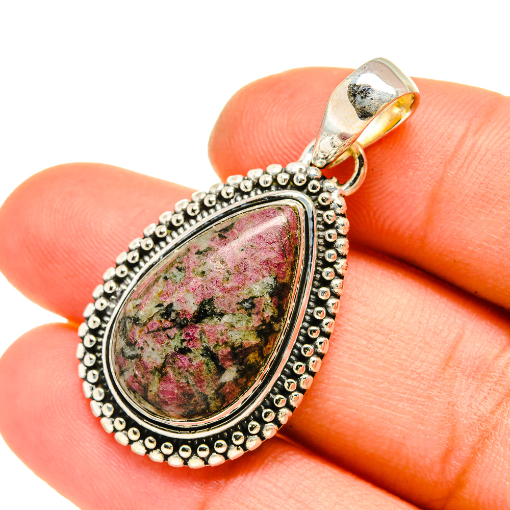 Russian Eudialyte Pendants handcrafted by Anasilvercos - PD5278