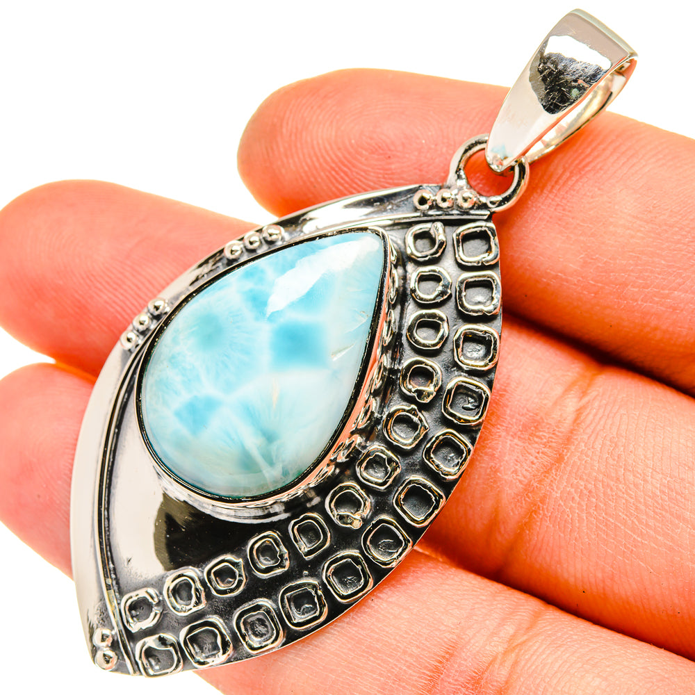 Larimar Pendants handcrafted by Anasilvercos - PD5281