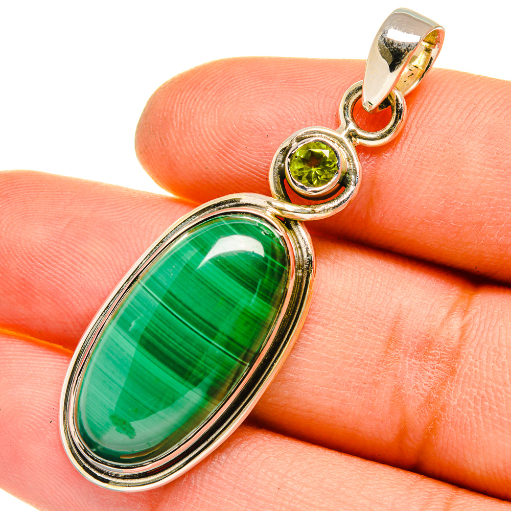 Malachite Pendants handcrafted by Anasilvercos - PD5287