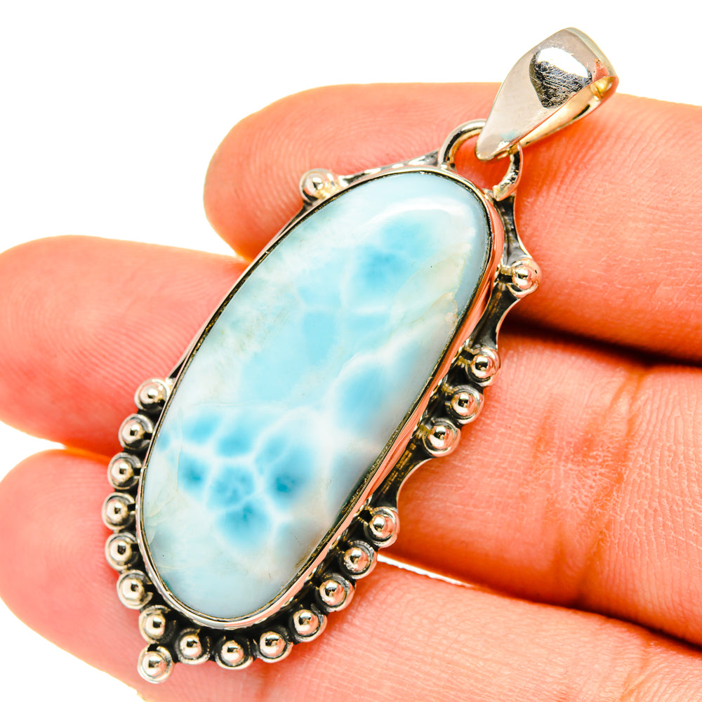 Larimar Pendants handcrafted by Anasilvercos - PD5294