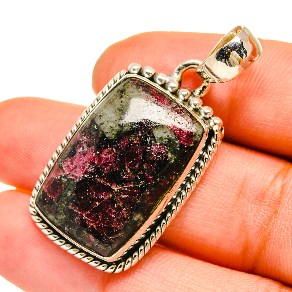 Russian Eudialyte Pendants handcrafted by Anasilvercos - PD5295