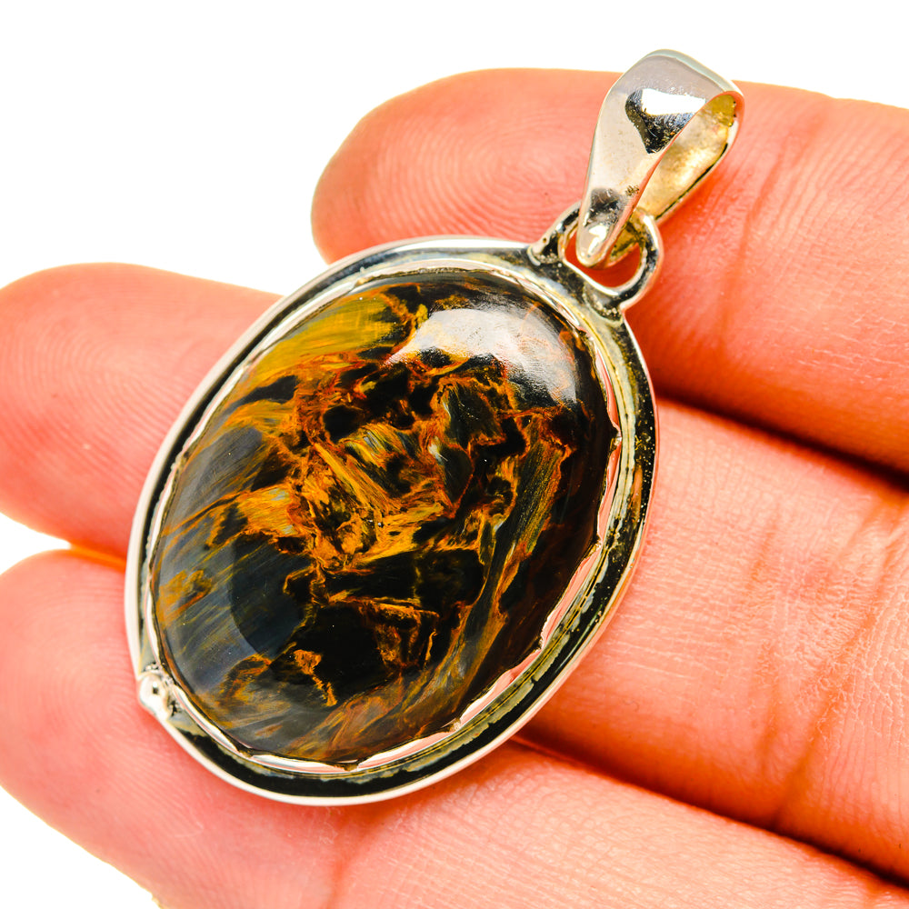 Golden Pietersite Pendants handcrafted by Anasilvercos - PD5300
