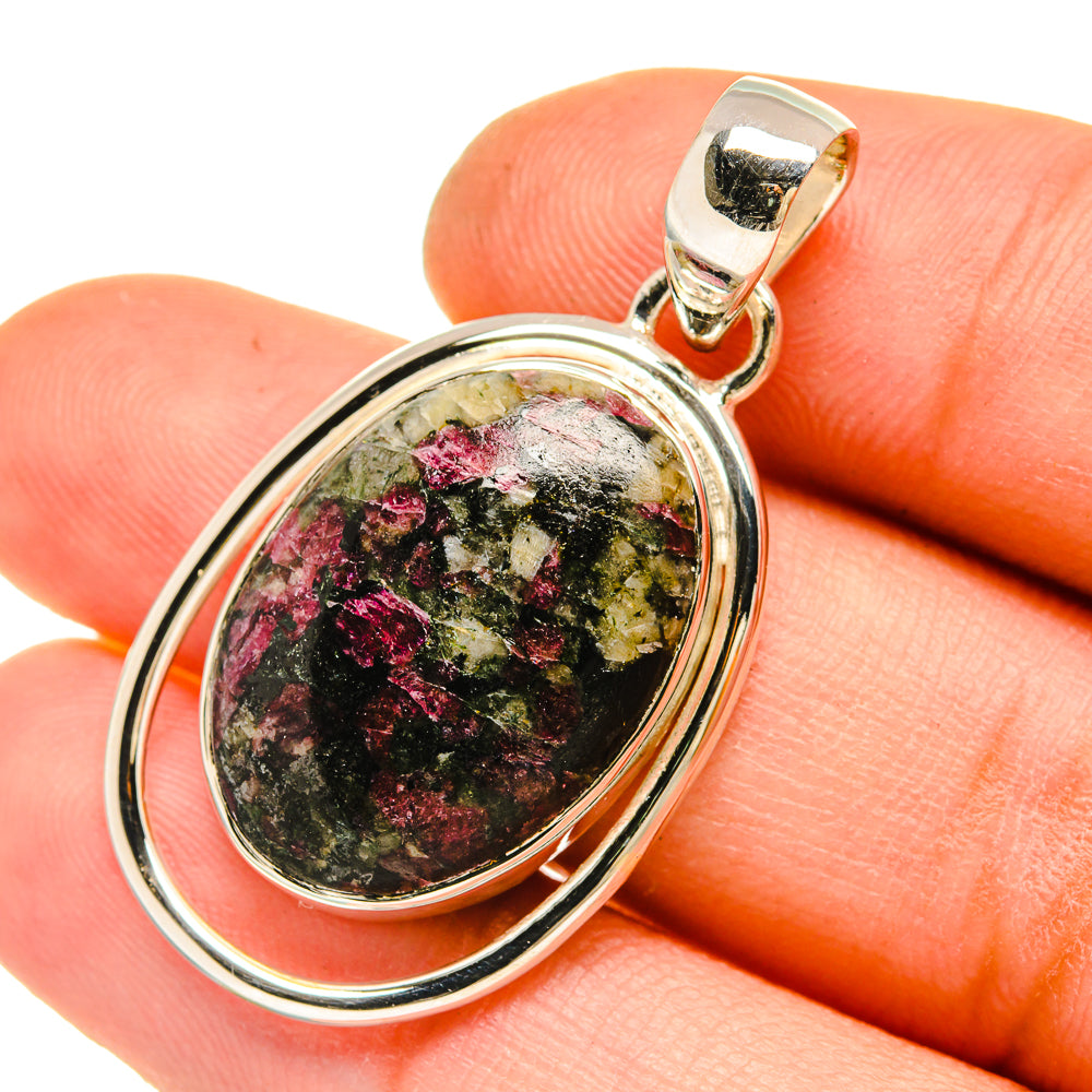 Russian Eudialyte Pendants handcrafted by Anasilvercos - PD5304