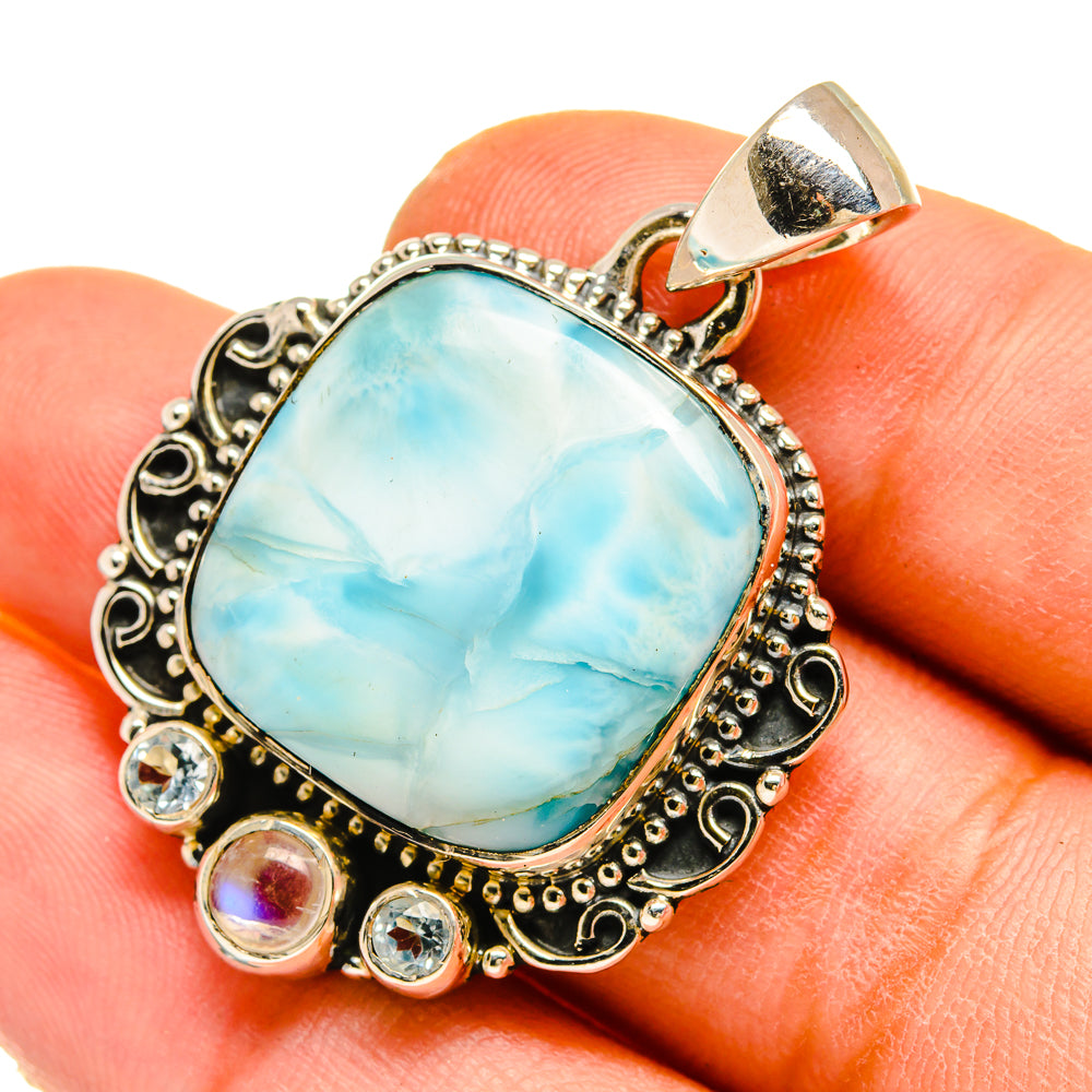 Larimar Pendants handcrafted by Anasilvercos - PD5313