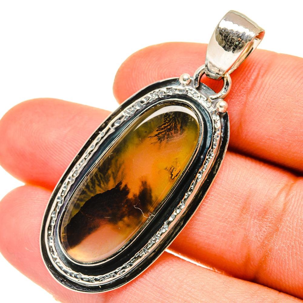 Scenic Dendritic Agate Pendants handcrafted by Anasilvercos - PD5320