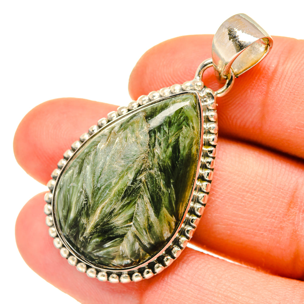 Seraphinite Pendants handcrafted by Anasilvercos - PD5324