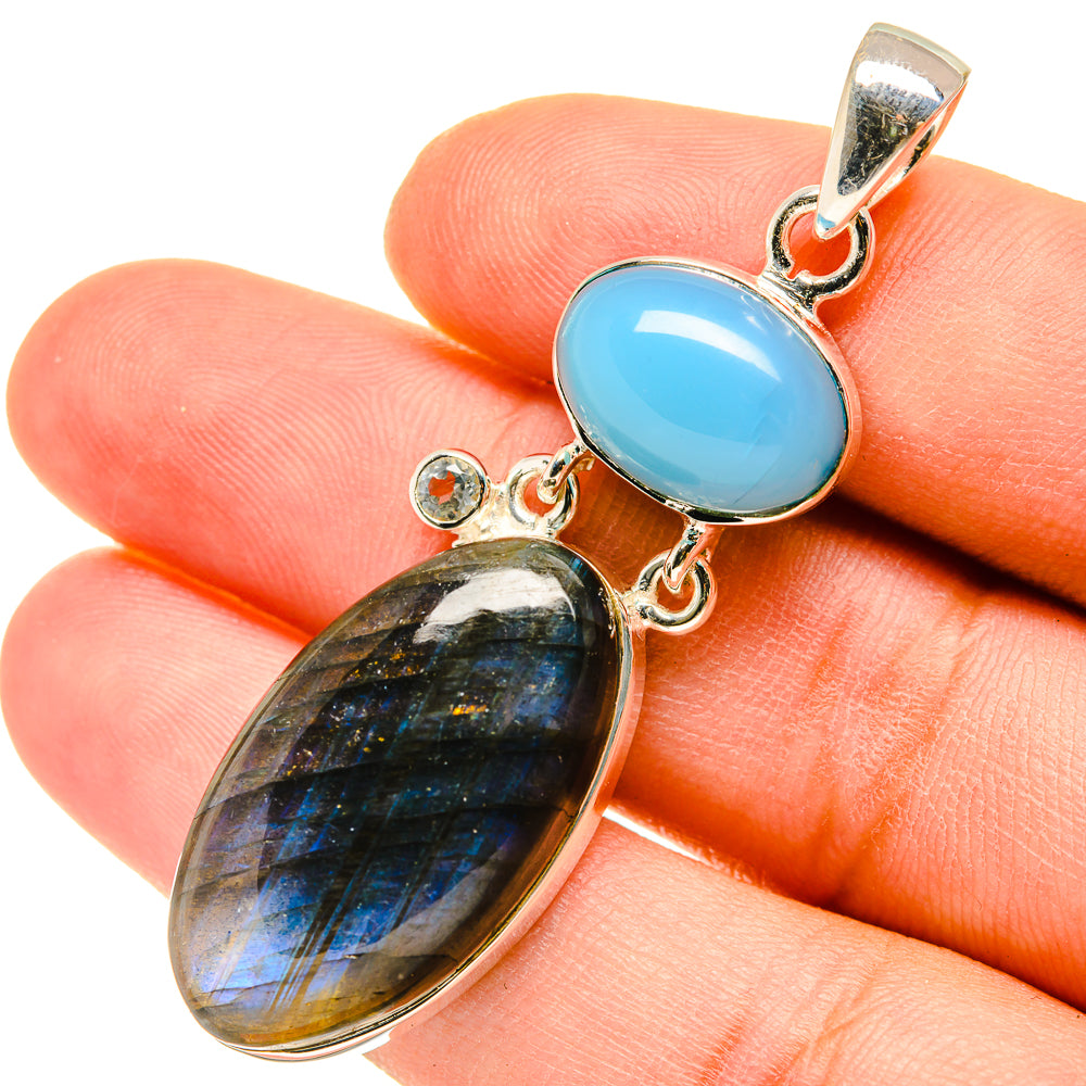 Labradorite Pendants handcrafted by Anasilvercos - PD5338
