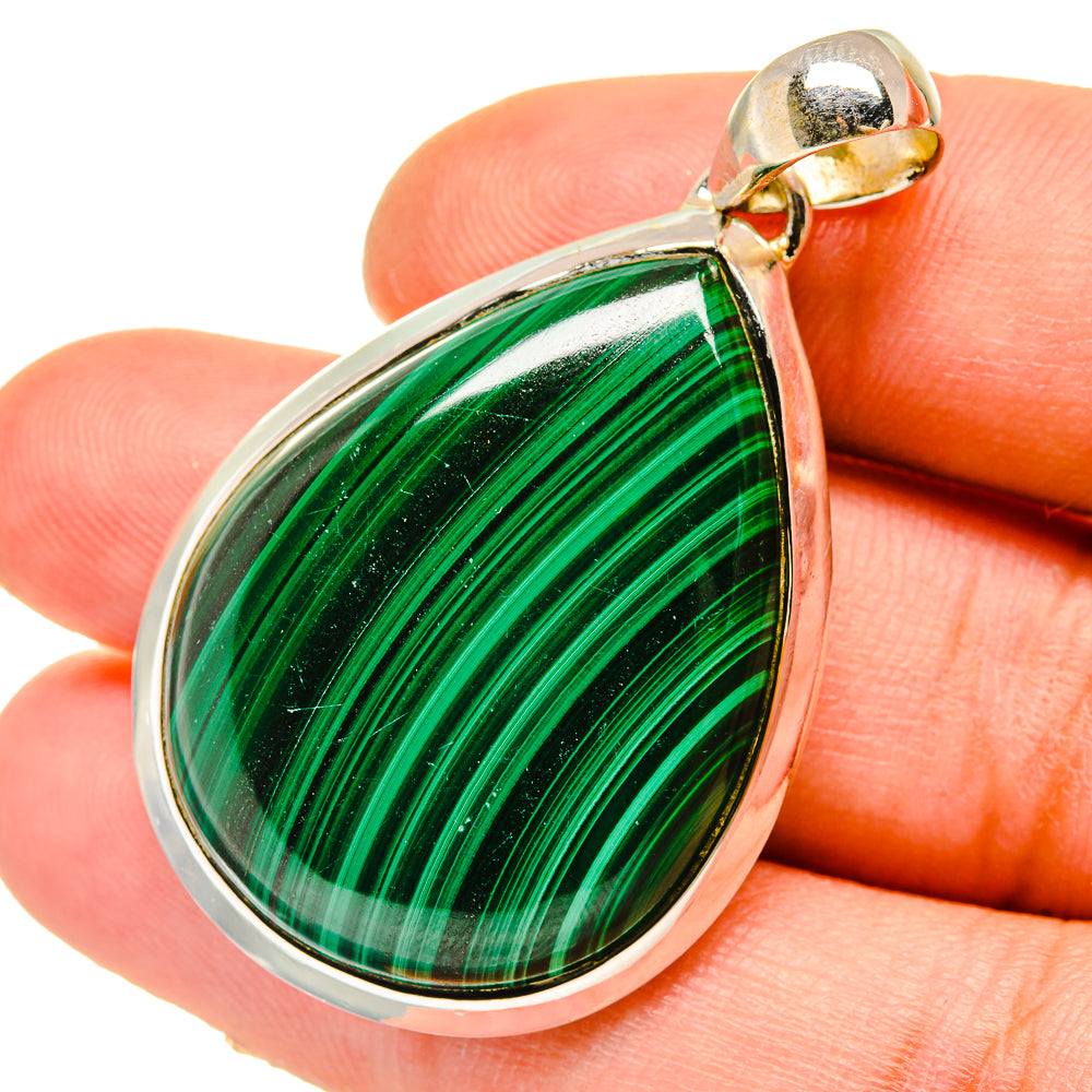 Malachite Pendants handcrafted by Anasilvercos - PD5341